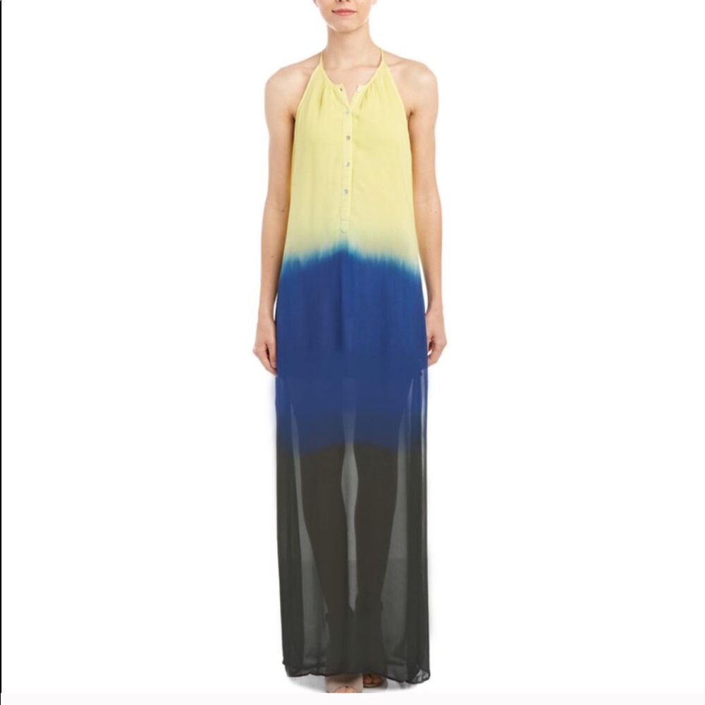 Chloe Oliver ombré maxi dress halter XS